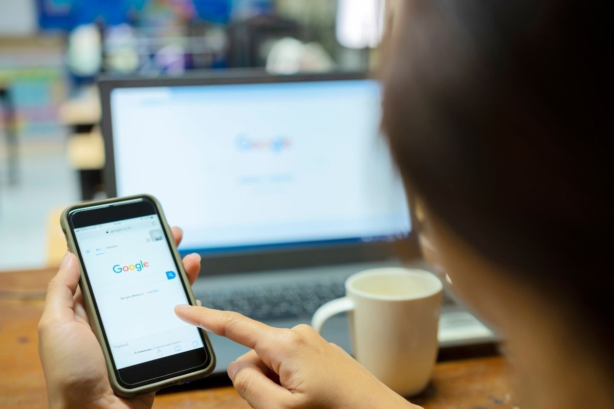 Google Review on Desktop or Search